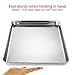 Square Pan Bakeware Oven Sheet, Stainless Steel Heavy baking Sheet, Nonstick Cooking Pan Tray for Pizza, Fries, and Tater Tots