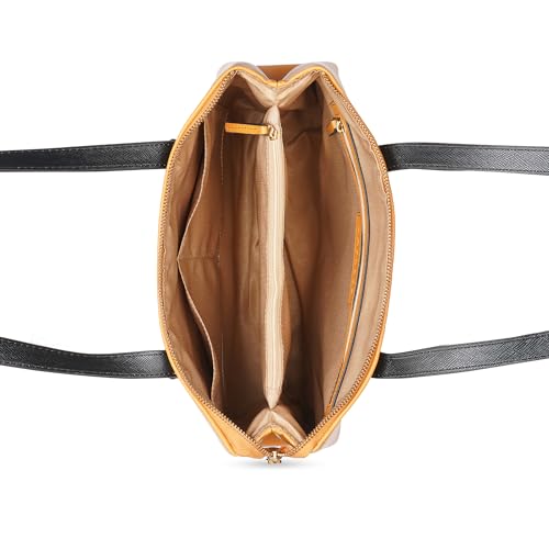 Image of Caprese Roma Tote Medium Bag for Women|Stylish, Durable, Multi-Compartment Design for Work, Travel, Shopping |Comfortable Straps Shoulder Bag, Ideal for Laptop & Essentials