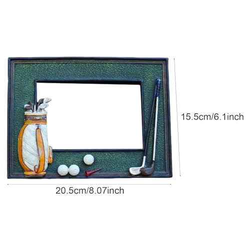 Cadre photo de golf horizontal pour support de table de bureau stable