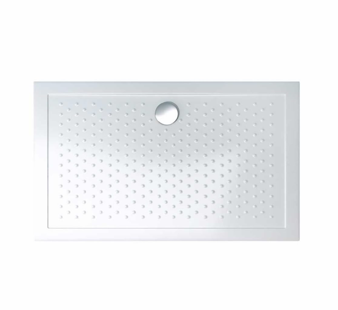 Durovin Bathrooms 1200 x 700 x 40mm Shower Tray Anti Slip Surface, Acrylic Material,Various Sizes, Rectangular Shape, Ideal for Family&Elderly, Resists Staining, Yellowing&Cracking