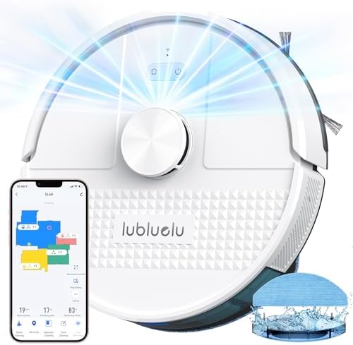 Lubluelu Robot Vacuum Cleaner with Mop 4500Pa,3 in 1 Robotic Vacu...