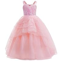 Marendyee Kids Magical Witch Costume Halloween Costumes for Girls Pink Princess Fairy Prom Dance Dress with Sequin Child Celebration Theme Party Costumes Teenagers 11-12 Years