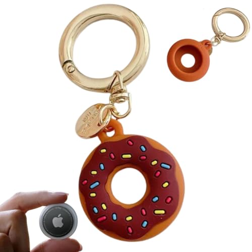 Chaveiro Capinha Case Capa Rosquinha Donuts Airtag Silicone Rosquinha Simpsons Airtag (Chocolate)