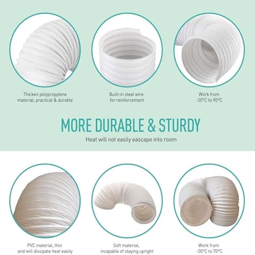 Tuyau d'évacuation pour climatiseur robuste et flexible de ventilation - 2