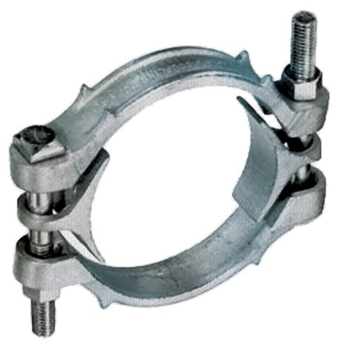 Kuriyama DB875 Zinc Plated Ductile Iron Double Bolt Hose Clamp, 8-1/4" to 8-7/8"
