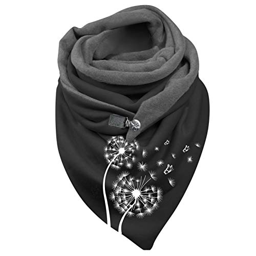 Scarves Shawls for Women Men Cat Print Fall Winter Travel Wrap Double-Layer Buckle Scarf Travel Wrap Scarves Blanket Shawl (One Size, N)