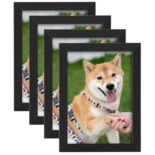 4 Pack Picture Frame A5 Photo Frames Tabletop and Wall Mounting