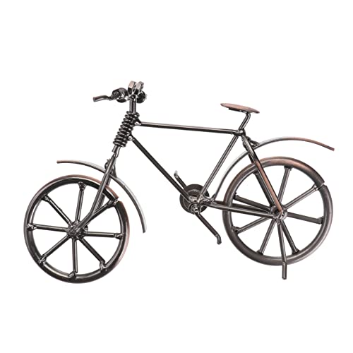 Yardwe Iron Bike Desktop Retro Decor Miniture Decoration Metal Motorcycle Sculpture Wrought Iron Bike Vintage Bike Adornment Wrought Iron Bike Statue Desktop Bike Statue Statue #TOP25
