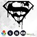 Decus Superman Drip Blood Logo L 0178 (schwarz) // Sticker OEM JDM Style Aufkleber