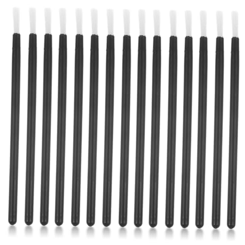 healvian 100個 使い捨てまげリップブラシ 多機能化粧ツール アイライナー兼用 携帯便利 プロ仕様メイクアップアプリケーター