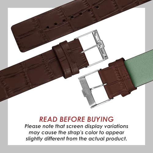 Image of DBLACK ''TNDS1'' Slim Leather Watch Strap, Minimalist style and a Bamboo-texture Design Belt / / For 18mm, 20mm, or 22mm, Compatible for TITAN Edge Slim Watches (Choose Your Size & Color)