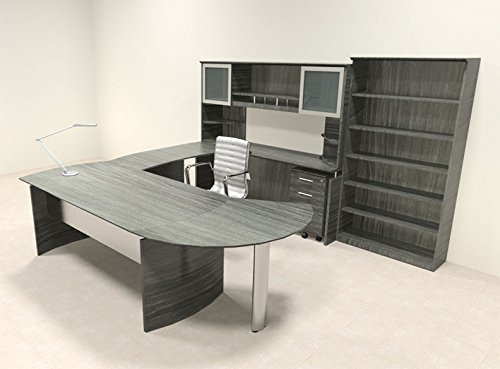 7pc Modern Contemporary U Shape Executive Office Desk Set MT-MED-U16