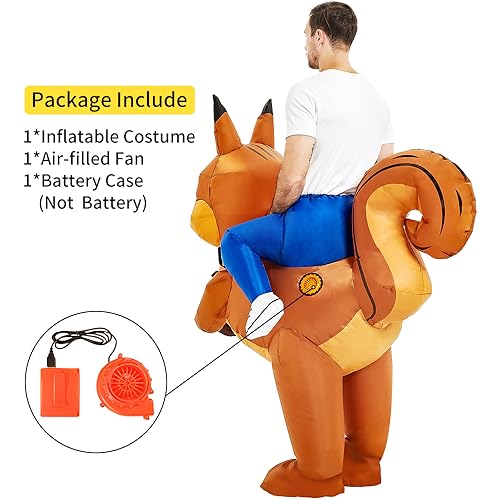 Adult Inflatable Squirrel Costume for Halloween and Christmas