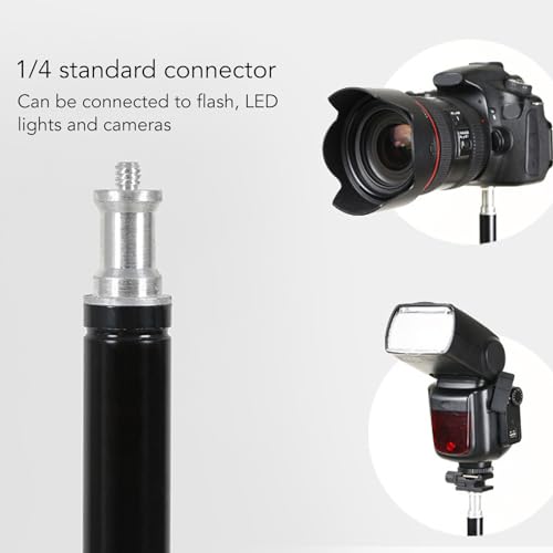 Image of KIMISS Aluminum Heavy Duty Light Stand Photography Tripod, Portable Stable 2m Foldable Stand for Photography Studio, KIMISSsi81qe3grh