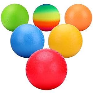 EVERICH TOY Playground Balls 8.5 inch & 10 inch Dodgeball-Kickball for Kids and Adults-Outdoor Ball Games for Kids with Pump