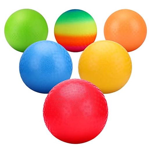 EVERICH TOY Playground Balls 8.5Inch Dodgeball-Kickball for Kids and Adults-Outdoor Ball Games for Kids with Pump(Set of 4)