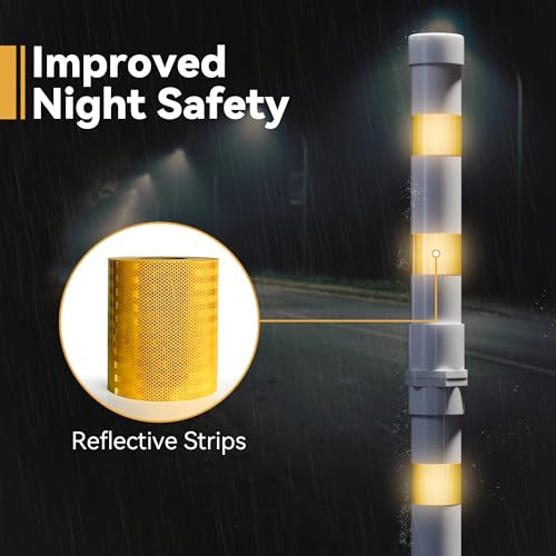 niffgaff Boat Trailer Guide-ons, 2PCS Rustproof Galvanized Steel Boat Guide Poles with White PVC Pipes & Reflective Tape, Fits Trailer Frames up to 3" for Ski Boat, Fishing Boat, Sailboat Trailer by niffgaff - Image 4