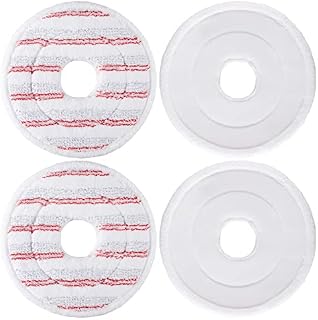 AGOOG 4 Pack Mop Head Replacement for Vileda Spin and Clean Mop, Washable Microfiber Mop Refill for Floor Cleaning Kit