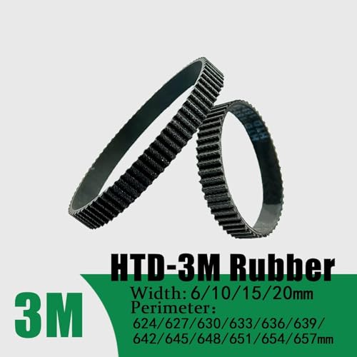 Courroie de distribution synchrone HTD 3M longueur 648 mm pas 3mm largeur 10mm - 2