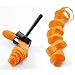TXIN Carrot Curler and Peeler, Black Carrot Spiral Shred Slicer Root Vegetables Fruits Slicer Sharpener Garnishing Tool