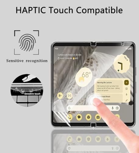 Image of BLACKSHEEP 3-in-1 Matte Finish Screen Protector for Google Pixel 10 Pro Fold 5G, 3-in-1, Bubble Free, Self Healing Unbreakable Membrane Full Coverage with Easy Installation Kit- Transparent