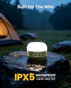 Glocusent 400H Camping Lantern, 5000mAh Rechargeable Lantern, Solar Pocket — photo 6 of 6