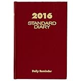 AT-A-GLANCE Standard Diary 2016, Daily Diary, 5.75 x 8.25 Inches, Red (SD38913)