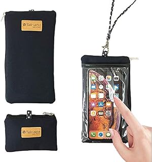Tainada Smartphone Purse Pouch Bag with Clear View Window Touch Screen & Neck