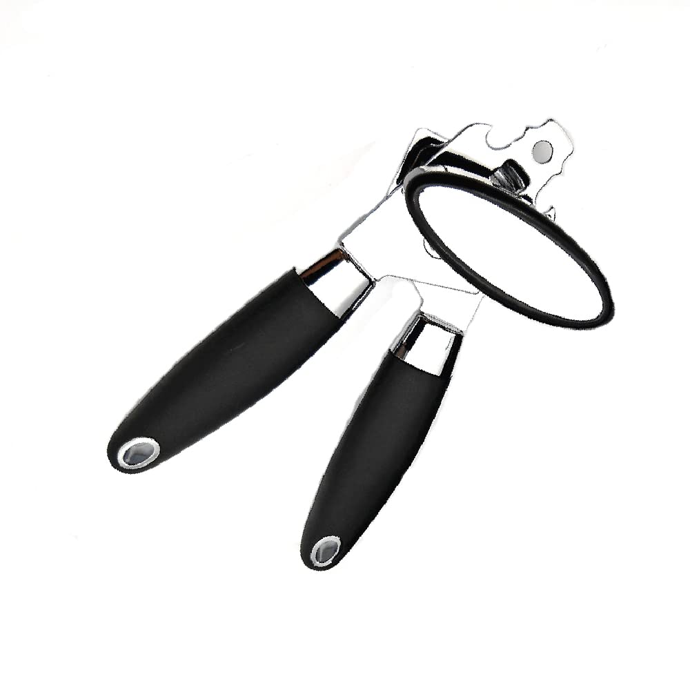 Apriscatole Manuale Multifunzionale Professionale, Apriscatole Portatile in Acciaio Inox, Apriscatole manuale 2 in 1 in acciaio inossidabile, durevole per facile asciugatura, per Anziani