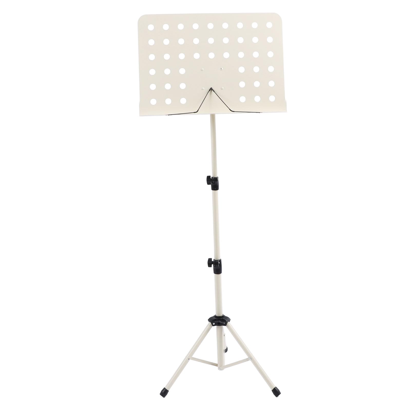 Atril Plegable para Partituras, Soporte para Partituras Profesional de Construcción Duradera, Altura Ajustable, Atril Portátil para Interpretación de Violín y Saxofón (Beige)