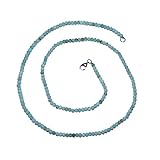 Länge der Kette: ca. 45 cm, Größe der Steine: ca. 3-4 mm, Gewicht: ca. 6 Gramm