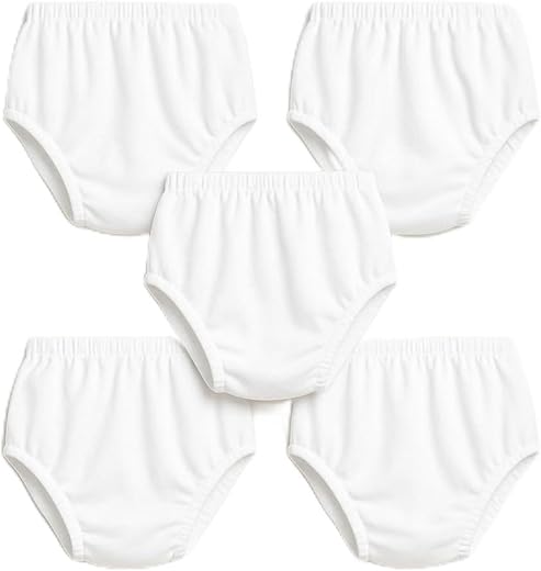 NOTWILD Unisex Baby Bloomers Underwear Cotton 3X Softer &amp; Breathable Innerwear Elastic Combo Pack of 5 Multicolor Age 0–2 ...