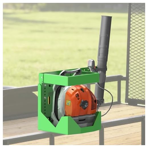Lockable Backpack Blower Rack for Trailers
