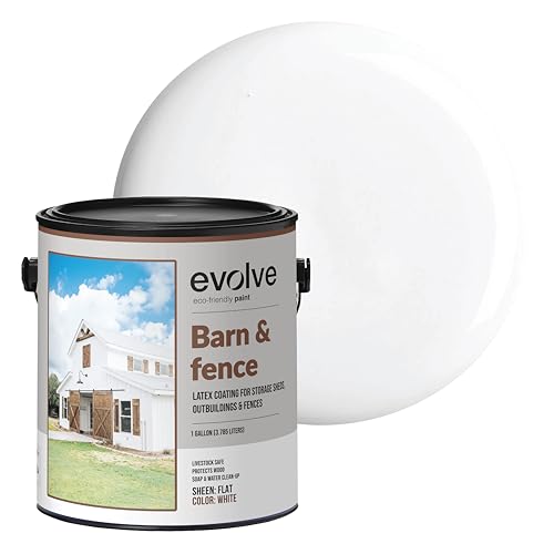 EVOLVE Barn & Fence: Swift Shield High Durability and Scratch-Resistant Paint for Storage Sheds,