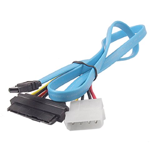 Cable de energía SATA 7 Pin a SAS 29 Pin y 4 Pin 68 cm