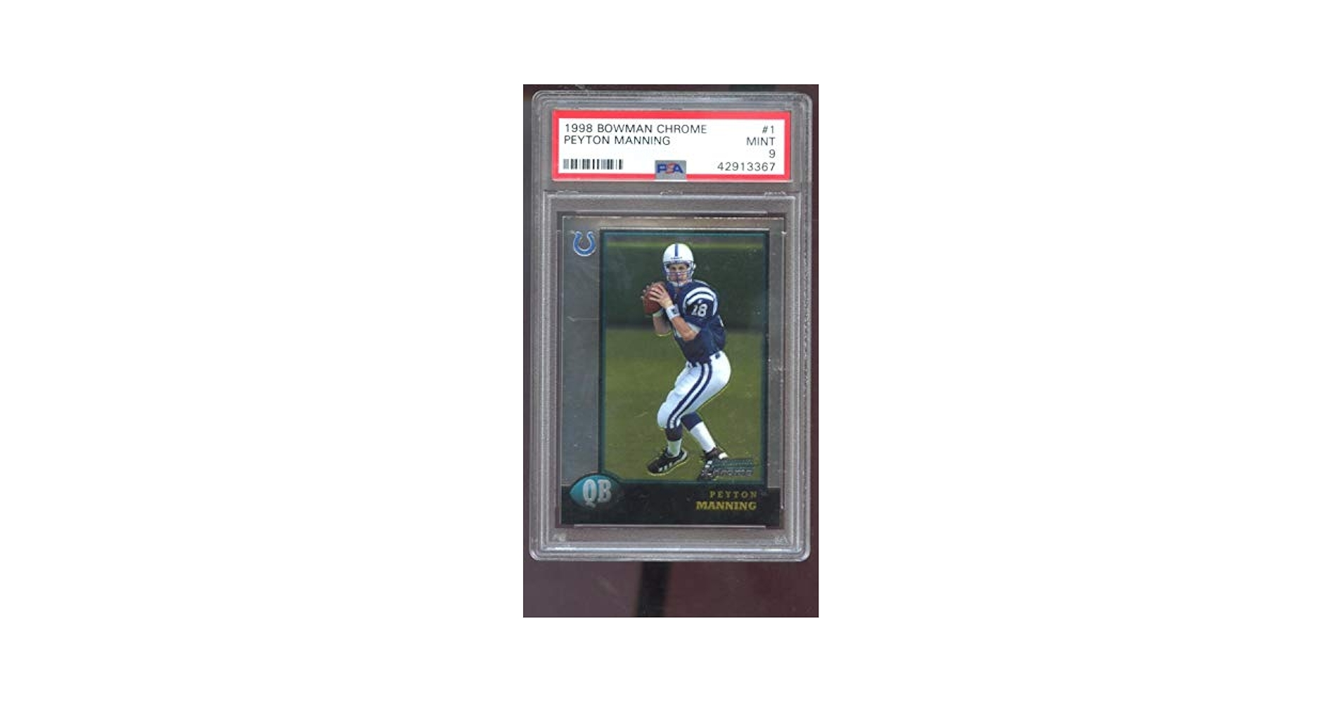 Amazon.com: 1998 Bowman Chrome #1 Peyton Manning ROOKIE RC