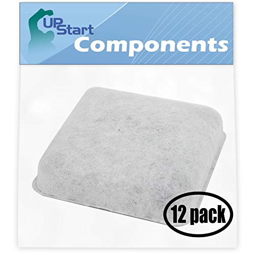 UpStart Components 12-Pack Pet Water Fountain Charcoal Filter Replacement for Petmate Mason Pet Fountain - Compatible with Petmate Water Fountain Filter Brand