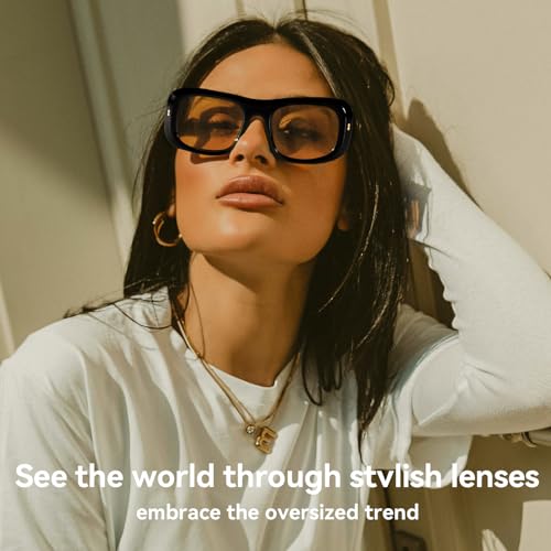 Dollger Trendy Sunglasses for Women Men Y2k Vintage Fashion Shades 90s Oversized Square Frame4