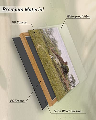 Insimsea Framed Vintage Wall Art Room Decor Classical Landscape Watercolour Painting Canvas Prints Rustic Wall Decor Living Room Badroom Farmhouse Bathroom Decor (8X10In/20X25Cm) #TOP3