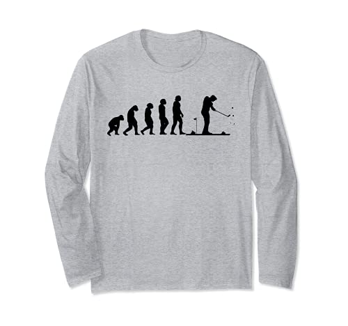 Golf Evolution golfer golf player golf course play golf gift Long Sleeve T-Shirt, Grey