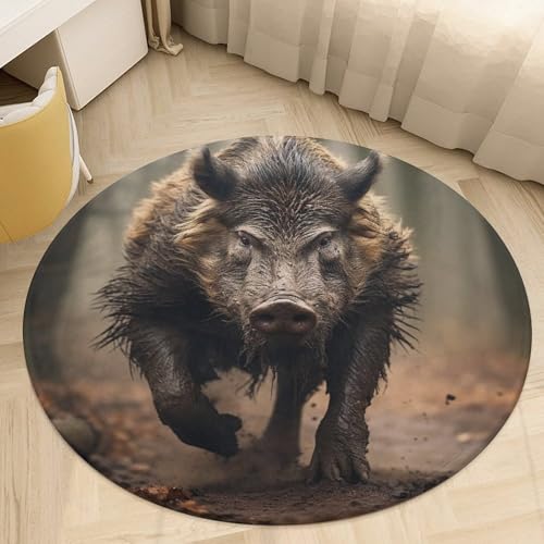 Alfombra redonda de 2 pies lavable para puerta cocina y baño 7