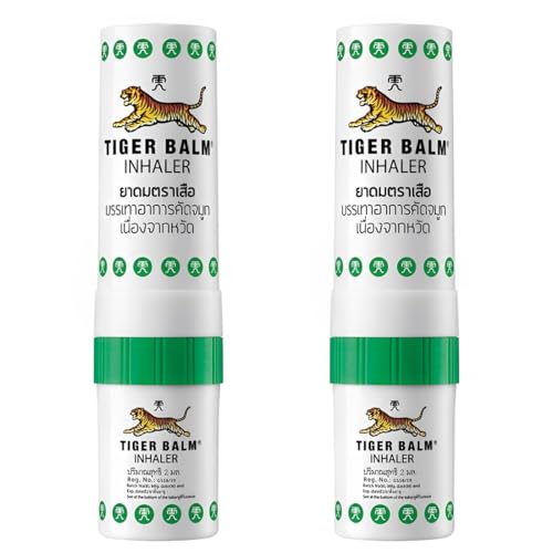 RGKY 2 Stück NasenInhalierstift Thailand,Natürlicher Inhaler,Für Frische, Konzentration & unterwegs