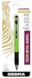 Zebra Pen StylusPen Retractable Low Viscosity 1.0mm Black Ink, Key Lime Pie Barrel 1-Pack (33341)