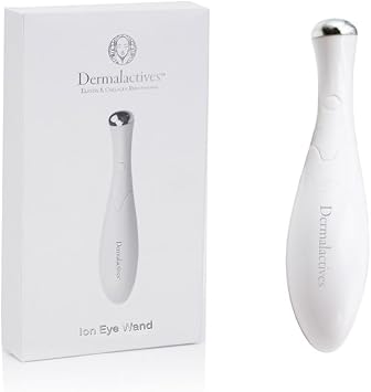 Dermalactives Ion Eye Wand, Advanced Skincare Device with Iontophoresis and Vibration Massage Technology