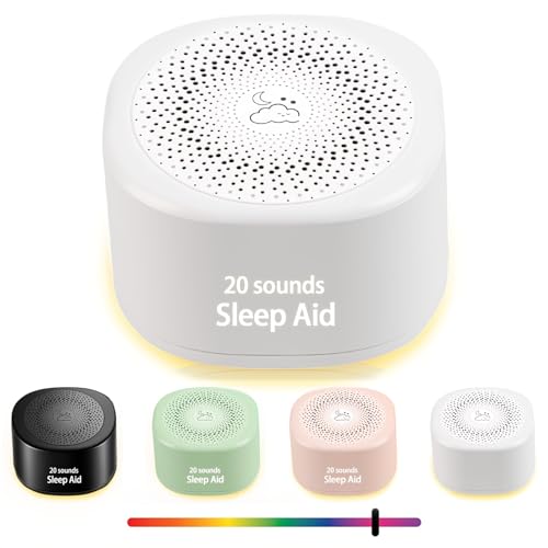 Travel White Noise Sound Machine 20 Sounds, Portable Sound Machine