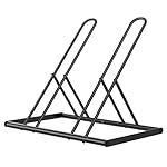 Tuenort 2 Bike Rack, Parking Bike Stand, Outdoor For Mountain Floor Bike Rack, Heavy Duty For Bicycle Garage, Space-Saving Bicycle Holder For Home, Yard, Office, Black