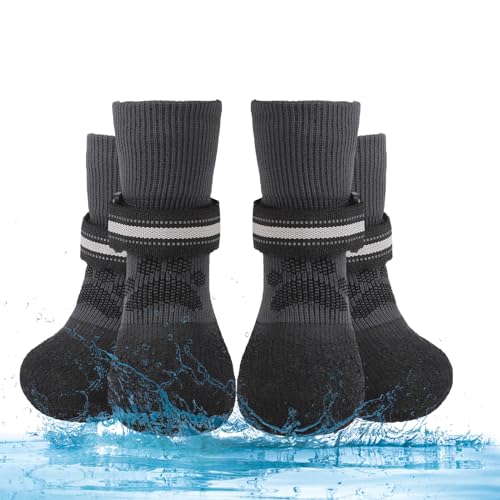 BINGPET-Dog-Socks-to-Prevent-Licking-Paws-for-Hardwood-Floors-Anti-SlipWaterproof-Dog-Shoes-for-ColdHot-PavementTraction-Control-Dog-Boots-Paw-Protectors-for-Puppy-Small-Medium-Large-Senior-Dogs BINGPET Dog Socks to Prevent Licking Paws for Hardwood Floors Anti SlipWaterproof Dog Shoes for ColdHot PavementTraction Control Dog Boots Paw Protectors for Puppy Small Medium Large Senior Dogs