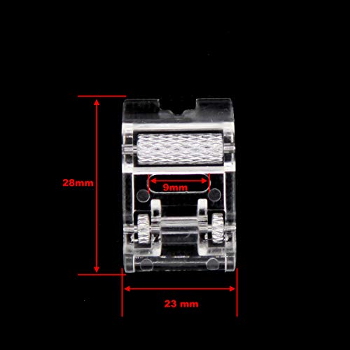 2 Piezas Pie Prensatelas Rodillo para Máquina de Coser miniatura 4