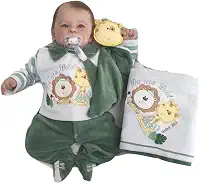 Saída de Maternidade Sonho Meu Plush Safari Verde
