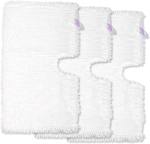 MEETOZ 3 Pack Replacement Microfiber Steam Mop Cleaning Pads for Shark Steam Pocket Mops S3501 S3601 S3550 S3901 S3801 S3455 S3502 S3601 S3701 S3901 S2901